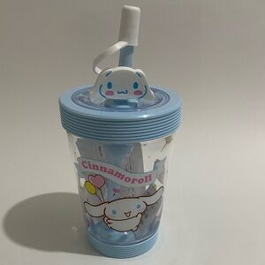 Sanrio Miniso Cinnamoroll 535ml Cup  With Straw